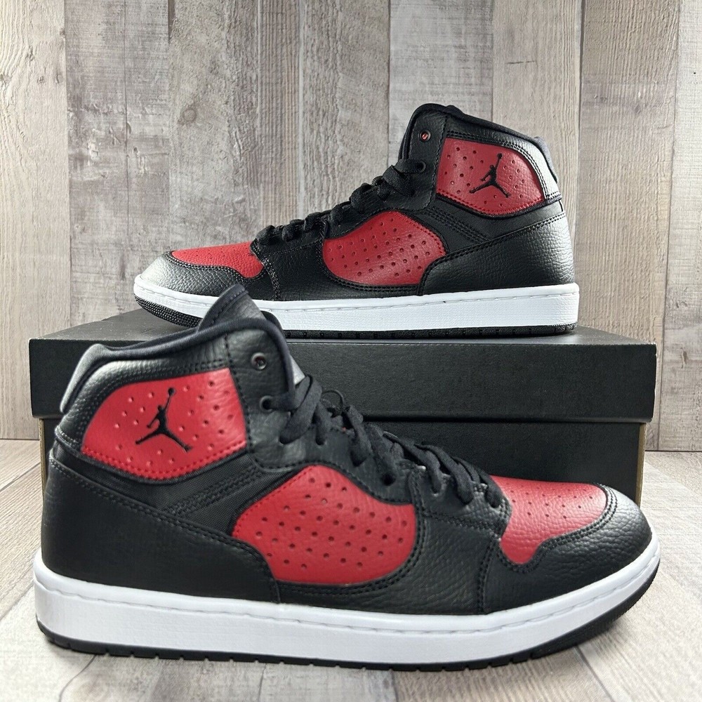 Jordan Access Men's Basketball Sneakers Black Gym Red-White Size 10 AR3762-006